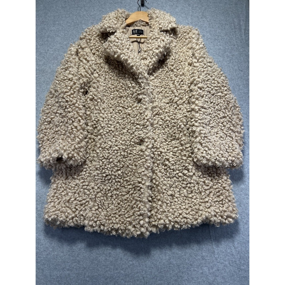 Zara TRF‎ Collection Coat L/XL Women's Tan